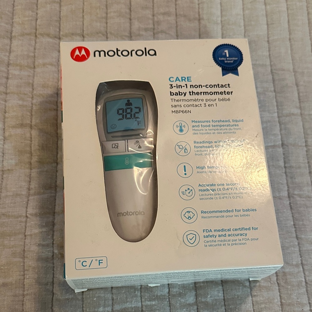Motorola Non-Contact Thermometer with Blue Display